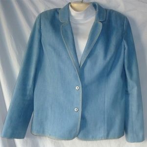 Women's Blue Denim Blazer Size 12